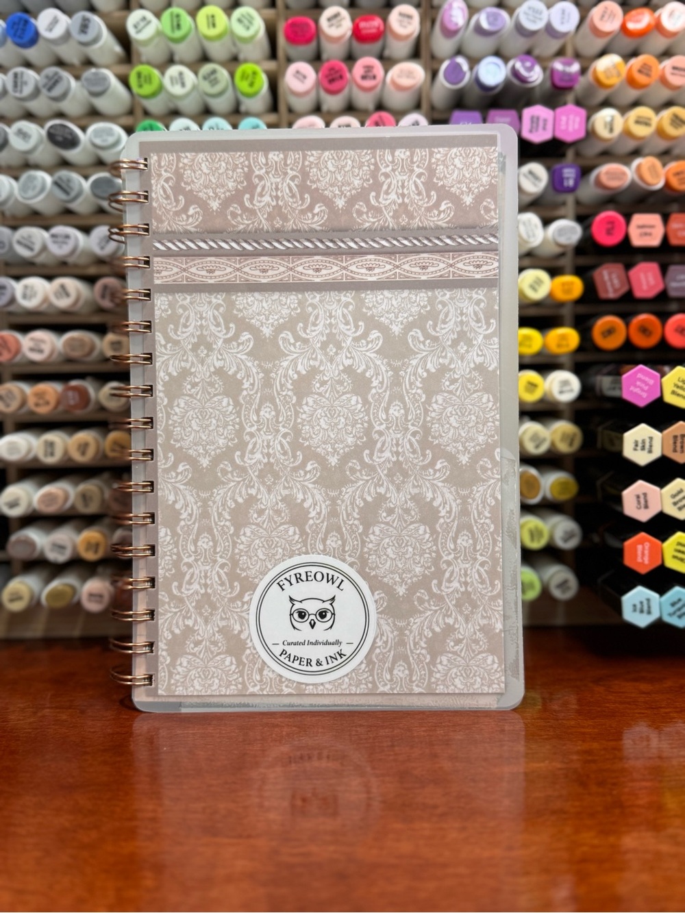 Handmade Notebook — Cream & Pink - Picture 9 of 16